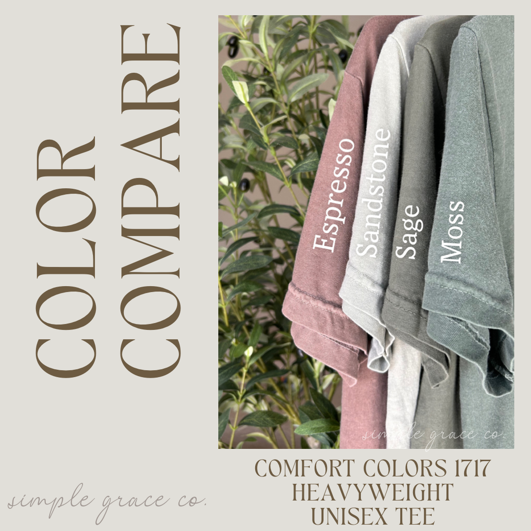 Embroidered Jesus is Lord Comfort Colors Tshirt